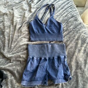 Free People FP movement navy workout set